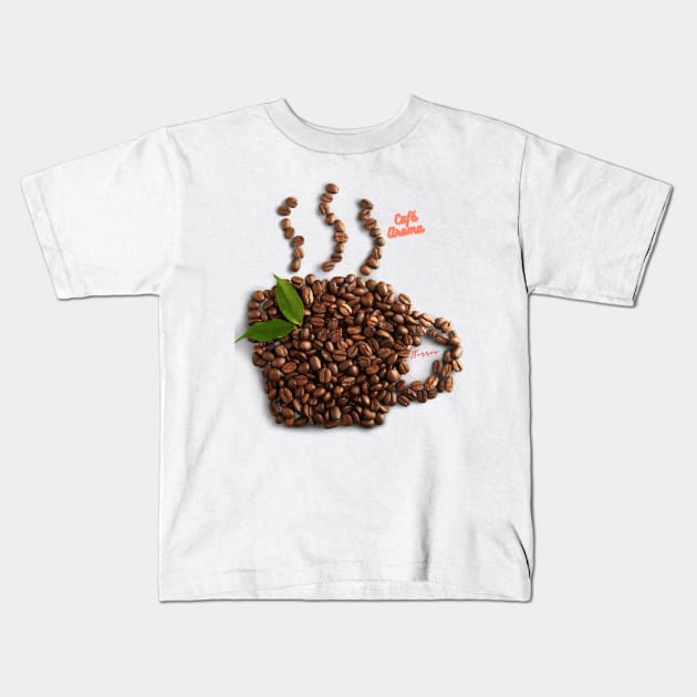 Café Aroma Kids T-Shirt by LibrosBOOKtique